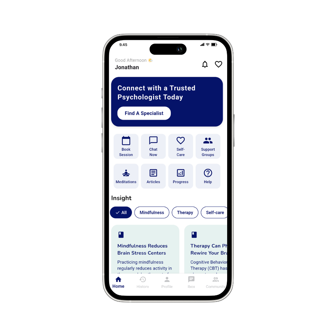 ToBeHeard App Screenshot