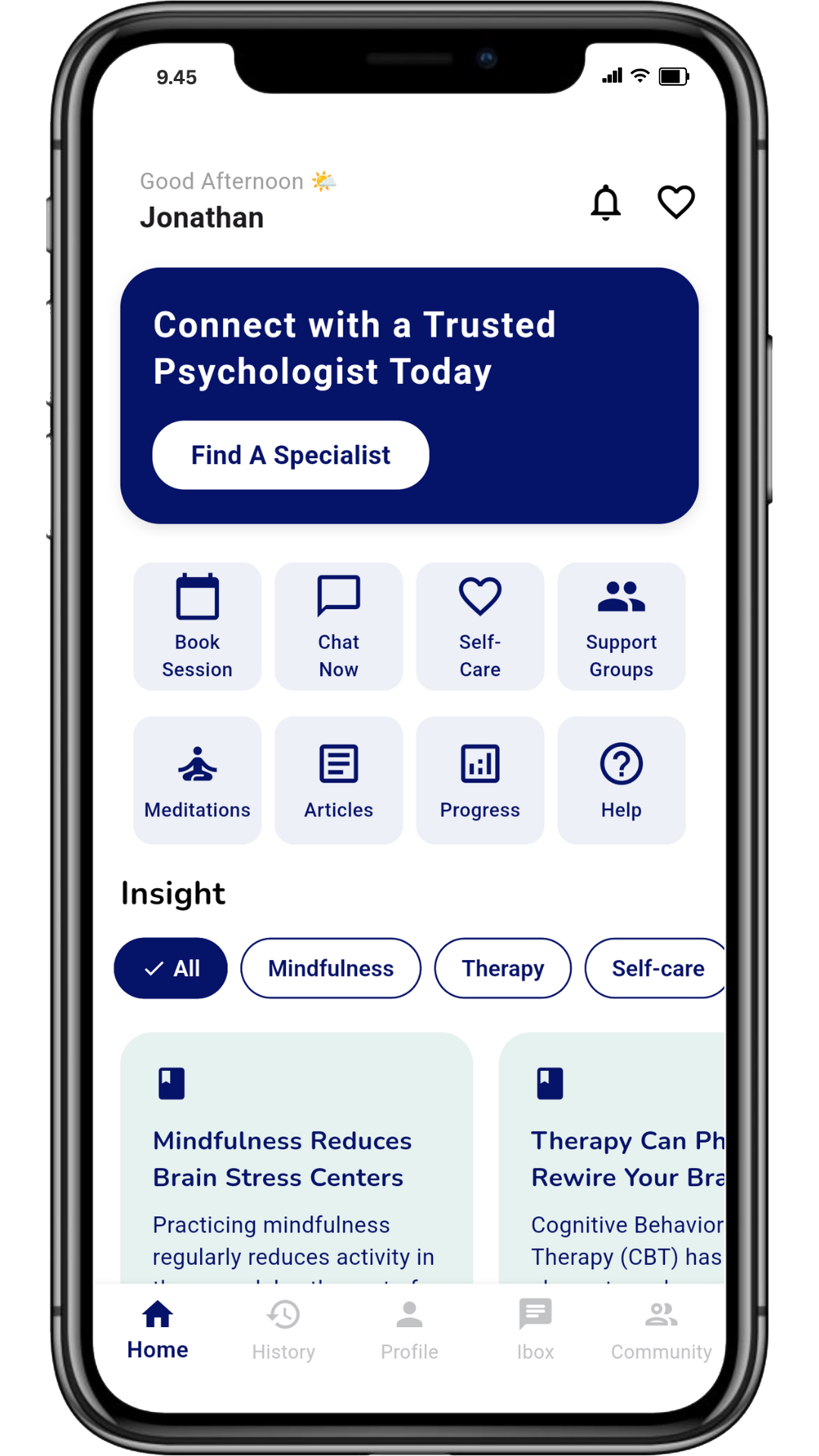 ToBeHeard App Screenshot